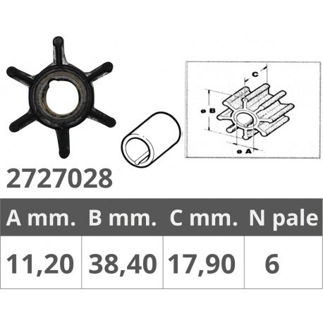 Johnson impeller/ev. 2/4t 4/8 pk