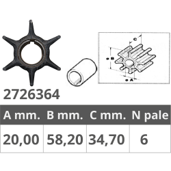 Impulsor yamaha/selva 4t 80-100 hp 2