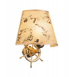 Lampa med mässingsroder