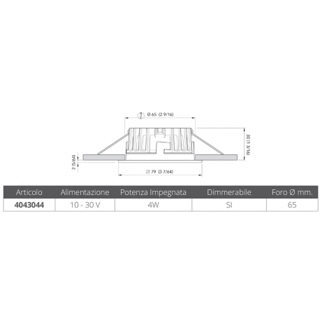 Spot encastré Blake lp