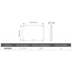 Action spot encastré 10w 2