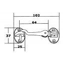 Crochet en acier inoxydable 316 avec double articulation