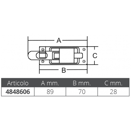 Closure with holder 89x70