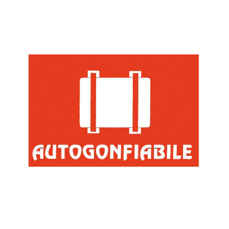 Self-inflating sticker