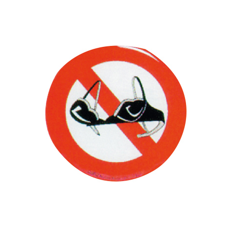 Prohibición de los sujetadores en relieve