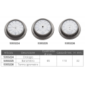 Termohygrometer ø mm.110 rustfritt stål
