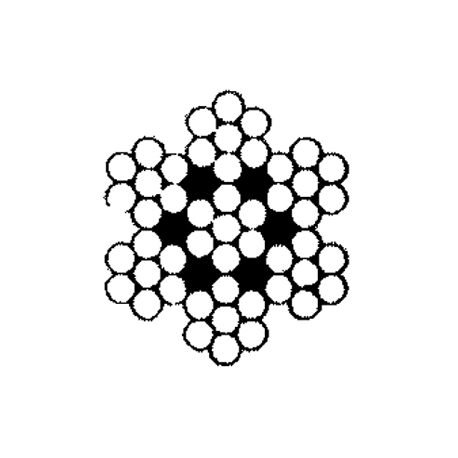 Câble en acier inoxydable 49 fils