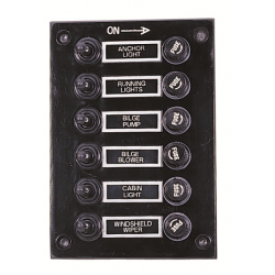 6-bryterpanel i ABS