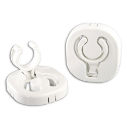 Clips blancos retráctiles
