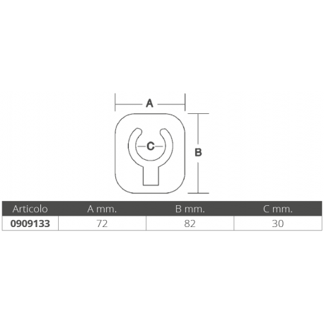 Clips bianca a scomparsa