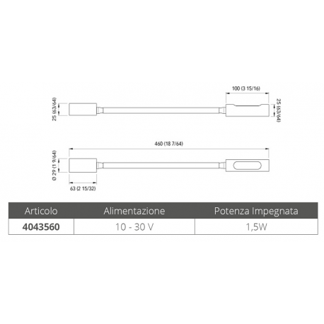 Lámpara de lectura led de pared califfa
