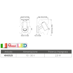 Robin justerbar LED-spotlight 2