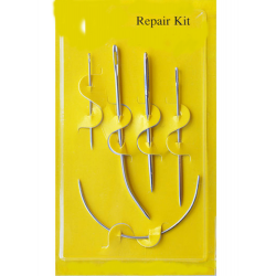 Agujas de coser de acero inoxidable 4 rectas y 1 curva