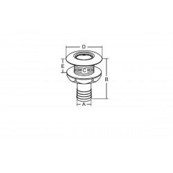 Scarico autosvuotante in PVC - Dritto 2