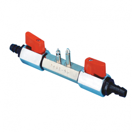 Enchufe con 2 grifos pg. ø mm.10
