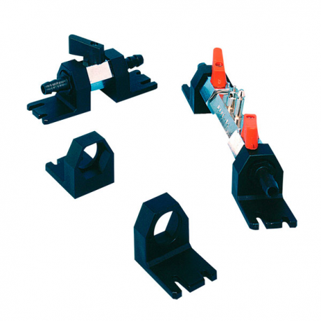 Couple of fixed valves support