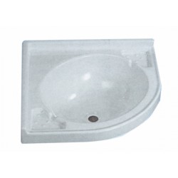 Valkoinen PVC-kulmapesuallas