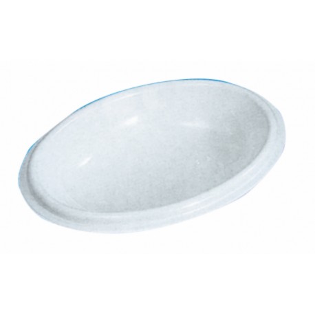 Lavello ovale in PVC bianco