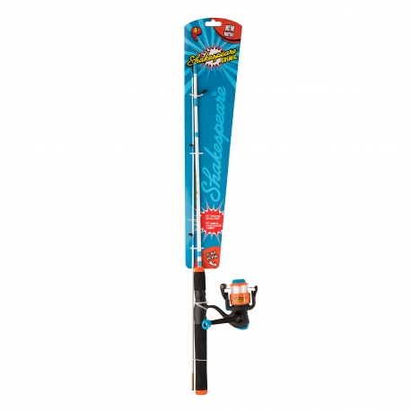 Shakespeare Cosmic orange Spinning Combo canna + mulinello per bambini