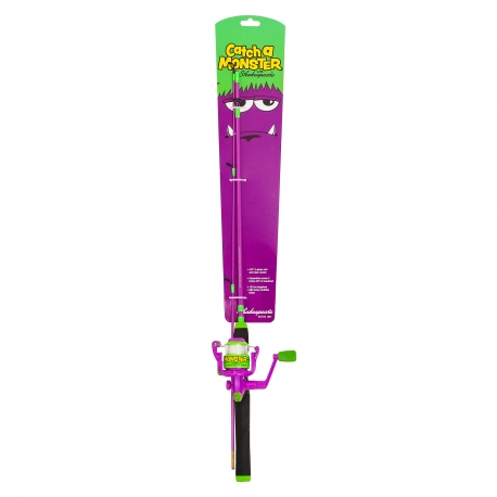 Shakespeare Catch a Monster purple Spinning Combo canna + mulinello per bambini
