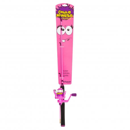 Shakespeare Catch a Monster pink Spinning Combo canna + mulinello per bambini