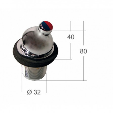 Eingebaute Mischbatterie aus verchromtem Messing