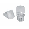 Récipient de douche à main encastré en PVC blanc Top Line - Ceredi