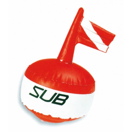 Bandera de buceo con boya hinchable