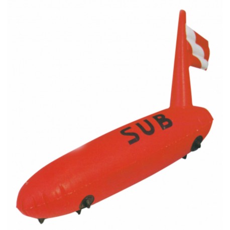 Boya de buceo para torpedos, bandera hinchable