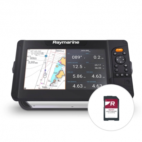 Chartplotter Element 9 S + Cartografia Lighthouse Download - Raymarine