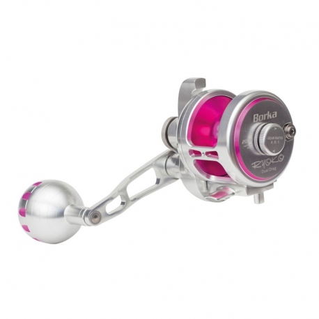 Moulinet de dérive Ryoko Borka 500R Silver Pink
