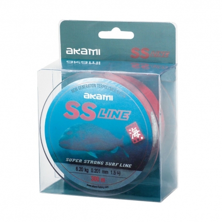 Akami SS-Line 0.20MM lenza in nylon 300M Rosso