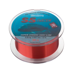 Akami SS-Line 0,30 mm nylon fiskesnøre 300 m rød 2