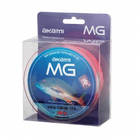 Akami MG Line 0.40MM lenza in nylon 300M Rosa