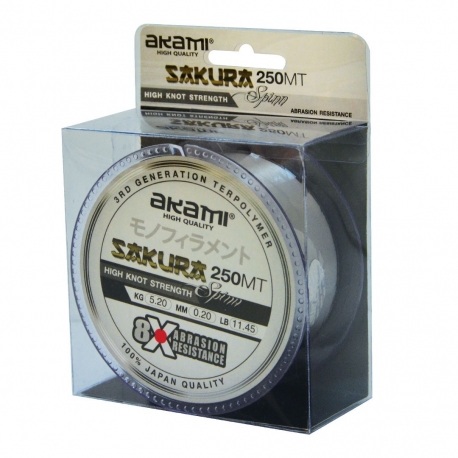 Akami Sakura Spinn 0.22MM nylon da spinning 250M