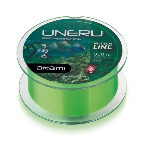 Akami Uneru 0.235MM lenza in nylon 300M Verde