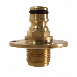 Conector macho de latón de 1/2". 2