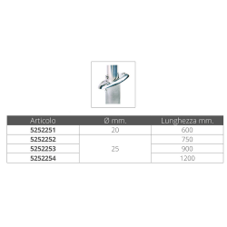 Asta de acero inoxidable AISI 316 2