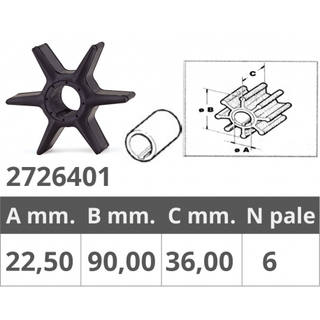 Girante yamaha rif.or.6ce-44352-00