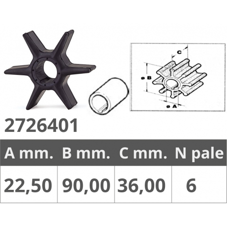 Yamaha impeller ref.or.6ce-44352-00