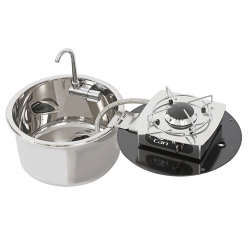 Single burner tilting cooker