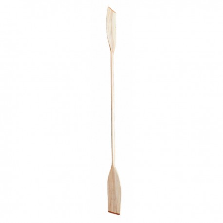 Pagaie double en bois peint