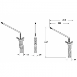 Stainless steel barbecue stand 2
