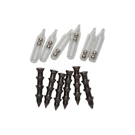 Savage Gear Spike plomb 1.8 g tungstène plus Rattle en kit de 12 pièces