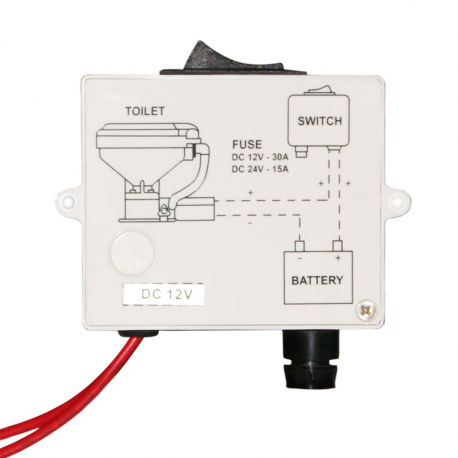 Cuadro eléctrico con interruptor para el aseo