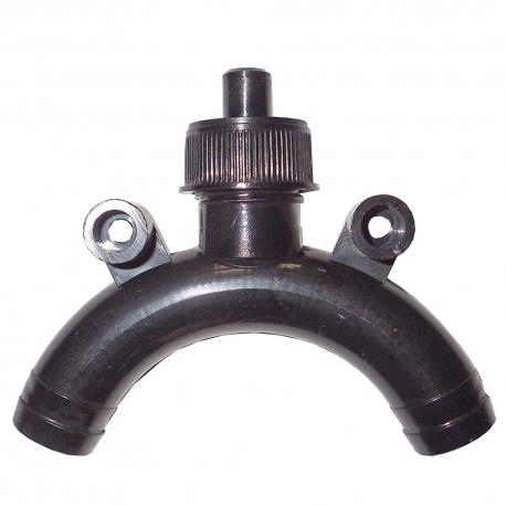 Sifón para inodoros de 38 mm.