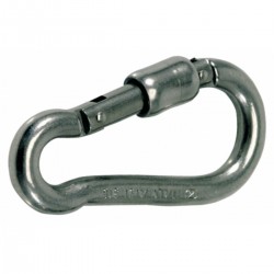 Karabiner aus rostfreiem Stahl AISI 316 - Key-Lock-Federkolbenverschluss.