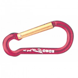 Colored light alloy carabiner - Key-Lock closure.