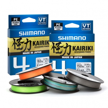Shimano Kairiki 4 VT 0.13MM geflochten 300M multicolor