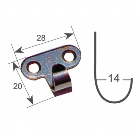 Gestanzter Edelstahlhaken